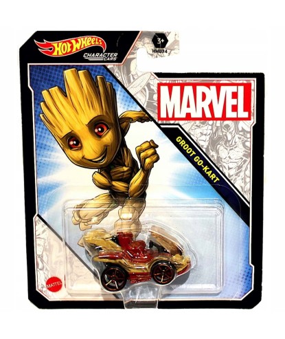 HOT WHEELS CHARACTER CARS MARVEL GROOT GO-KART MATTEL