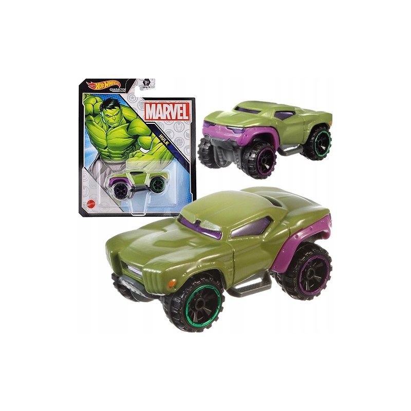 HOT WHEELS MARVEL HULK AUTO SAMOCHODZIK METALOWY KOLEKCJONERSKI MATTEL