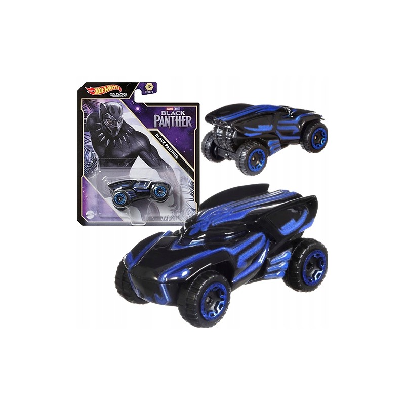 HOT WHEELS MARVEL BLACK PANTHER AUTO SAMOCHODZIK METALOWY MATTEL