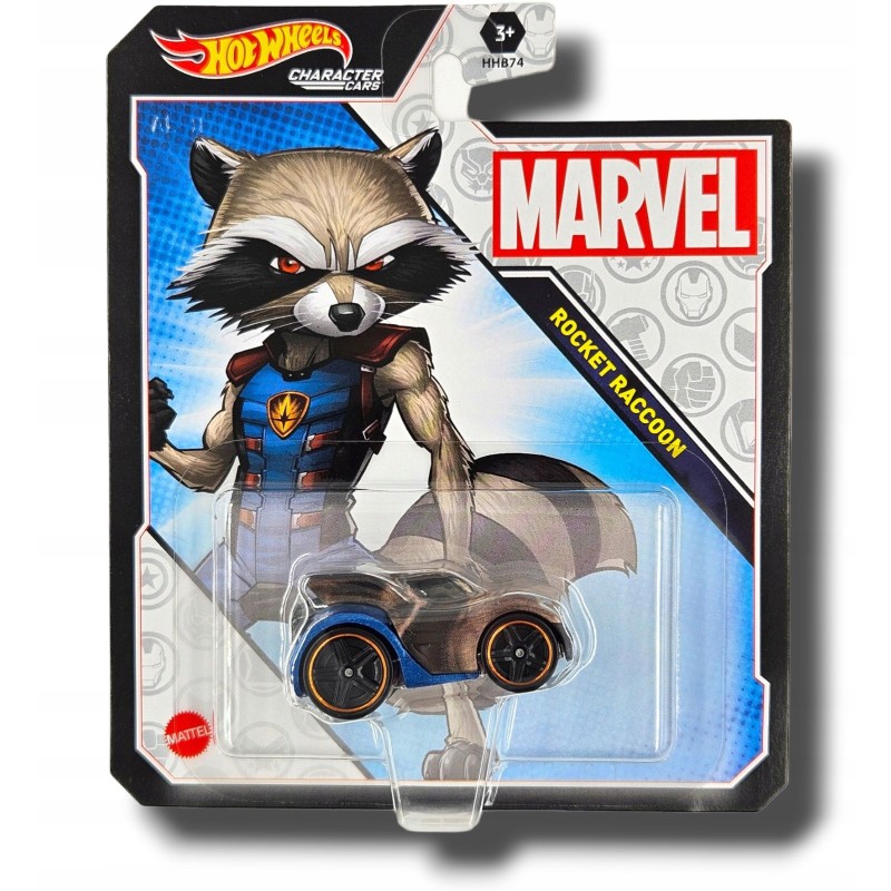 HOT WHEELS MARVEL ROCKET RACCOON AUTO SAMOCHODZIK METALOWY MATTEL