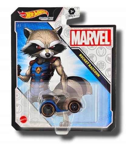 HOT WHEELS MARVEL ROCKET RACCOON AUTO SAMOCHODZIK METALOWY MATTEL