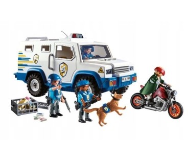 PLAYMOBIL 71597 ACTION HEROES TRANSPORTER PIENIĘDZY