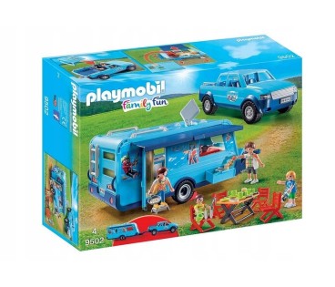 Playmobil FunPark 9502 – Samochód  z Przyczepą Kempingową