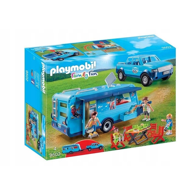 Playmobil FunPark 9502 – Samochód  z Przyczepą Kempingową