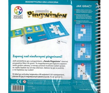 Magnetyczna Gra Logiczna Smart Games "Parada Pingwinów"