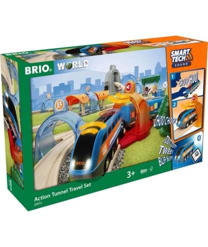 Brio 33972 Zestaw kolejki z tunelami Brio World Smart Tech