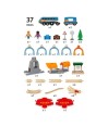 Brio 33972 Zestaw kolejki z tunelami Brio World Smart Tech