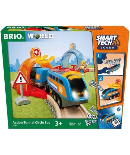 Brio 33974 Zestaw kolejka z wagonikami i torami