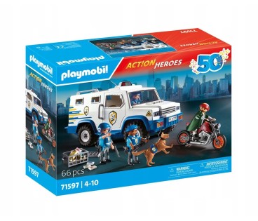 PLAYMOBIL 71597 ACTION HEROES TRANSPORTER PIENIĘDZY