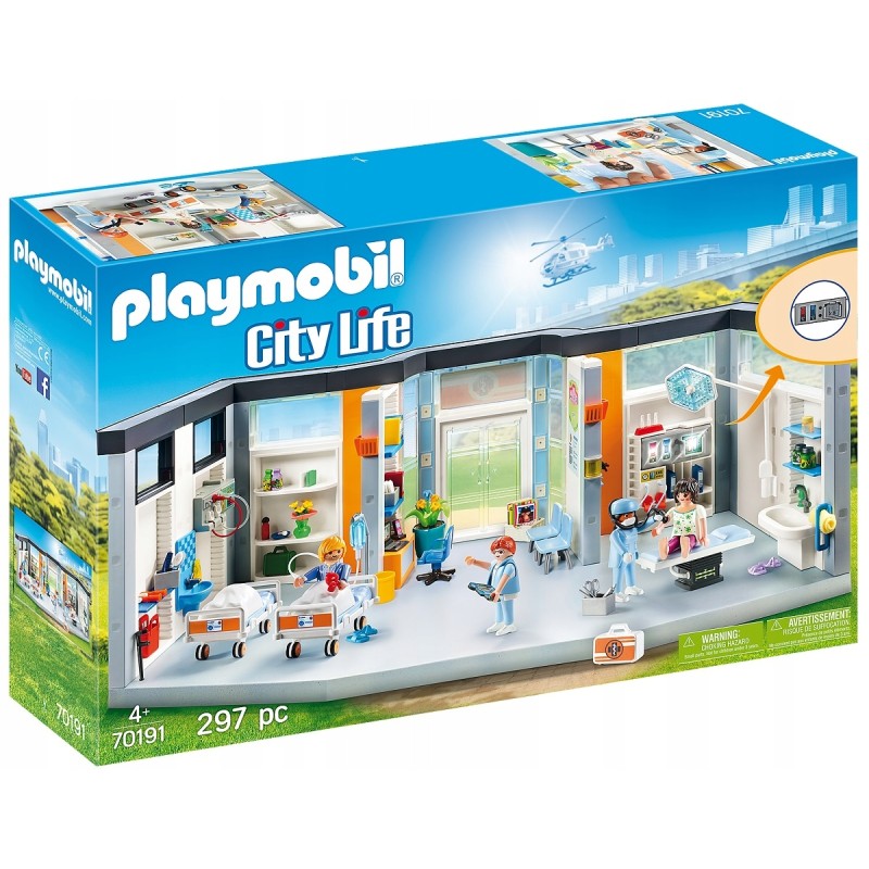 Playmobil City Life 70191 Szpital z wyposażeniem Playmobil City Life 70191 Szpital z wyposażeniem