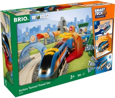 Brio 33972 Zestaw kolejki z tunelami Brio World Smart Tech