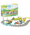 PLAYMOBIL 1.2.3 71593 Duża kolejka z wagonami szlabanem i zegarem PLAYMOBIL 1.2.3 71593 Duża kolejka z wagonami szlabanem i zegarem