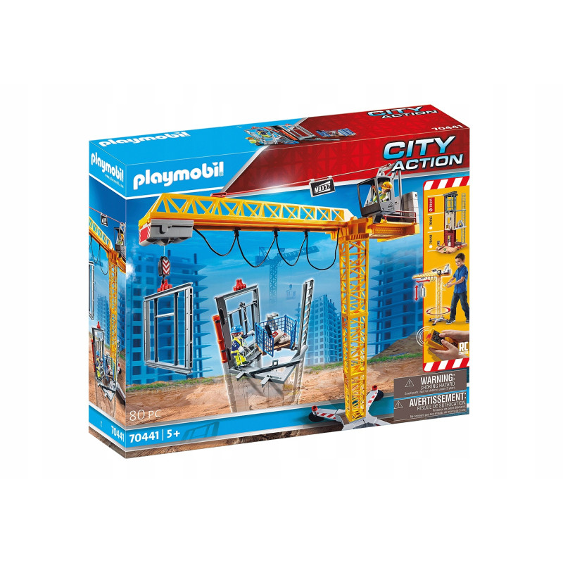 Playmobil City Action 70441 Żuraw- budowa Playmobil City Action 70441 Żuraw- budowa