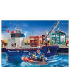 Playmobil City Action 70769 Duży kontenerowiec z łodzią służb celnych Playmobil City Action 70769 Duży kontenerowiec z łodzią służb celnych