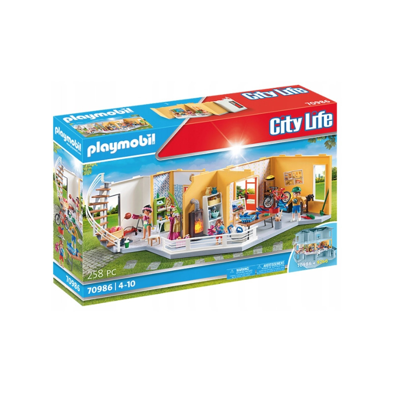 Playmobil City Life 70986 Dodatkowe piętro nowoczesnego domu Playmobil City Life 70986 Dodatkowe piętro nowoczesnego domu