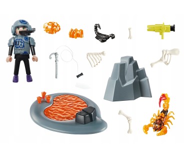 Playmobil 70909 Dino Rise Walka z ognistym skorpionem