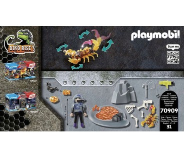 Playmobil 70909 Dino Rise Walka z ognistym skorpionem