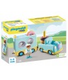 Playmobil 1.2.3 71325 Szalony Donut Truck z funkcją układania sortowania