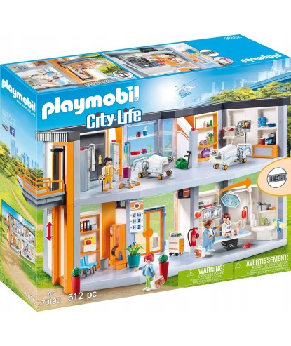 Playmobil City Life 70190 Duży szpital z wyposażeniem