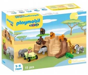 Playmobil 1.2.3 71594 Przygoda z dzikimi zwierzętami