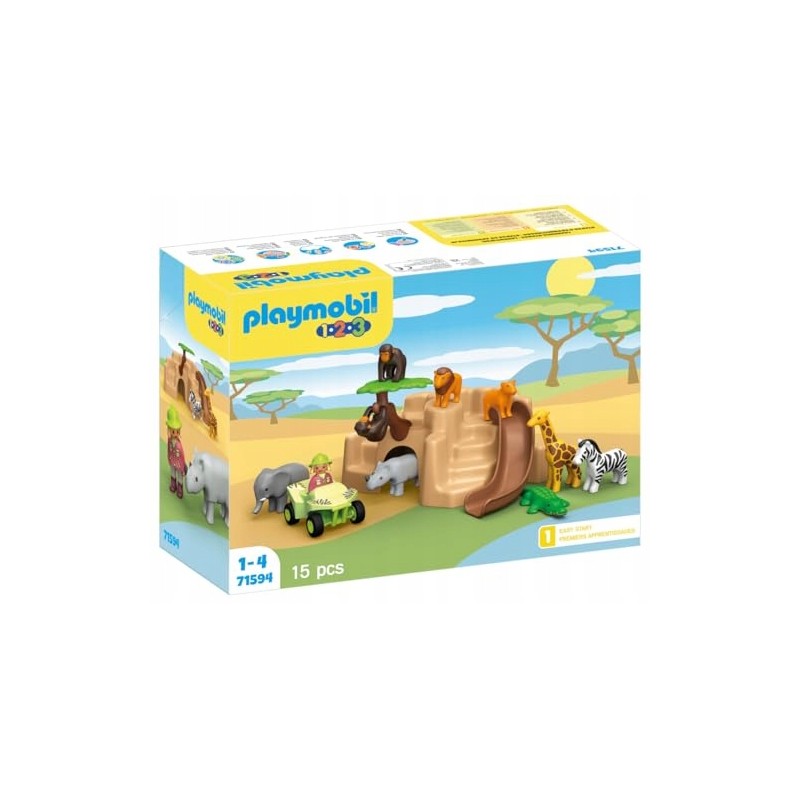 Playmobil 1.2.3 71594 Przygoda z dzikimi zwierzętami